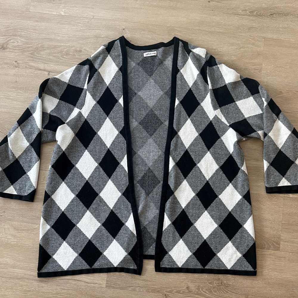Croft & Barrow Checkered Cardigan